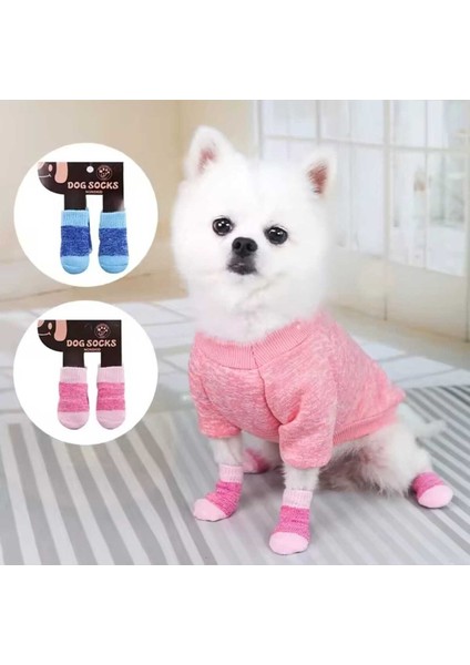 Sevimli Çok Renkli Köpek ve Kedi Patili Evcil Hayvan Çorabı modelleri