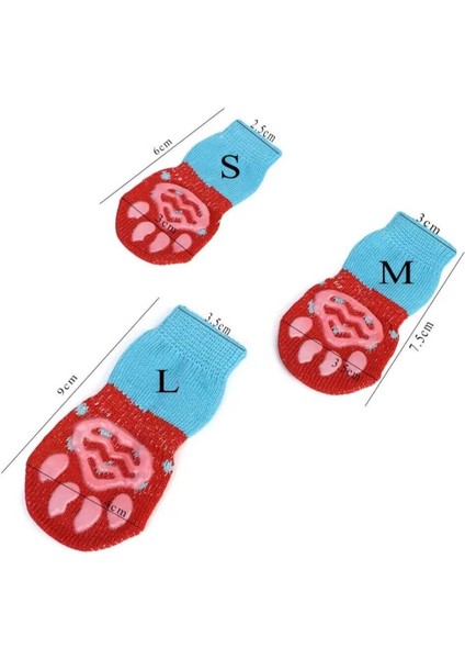 Sevimli Çok Renkli Köpek ve Kedi Patili Evcil Hayvan Çorabı fırsatları