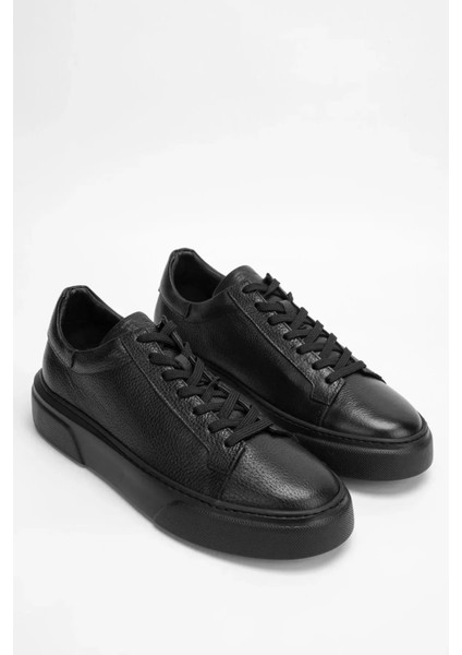 Makras Exclusıve Tommy 777 Siyah Siyah Hakiki Deri Erkek Sneaker Ayakkabı fiyatları