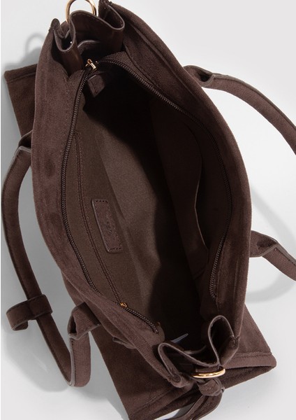 Suni Süet Kahverengi Omuz Çantası 1913474-88062 indirimleri