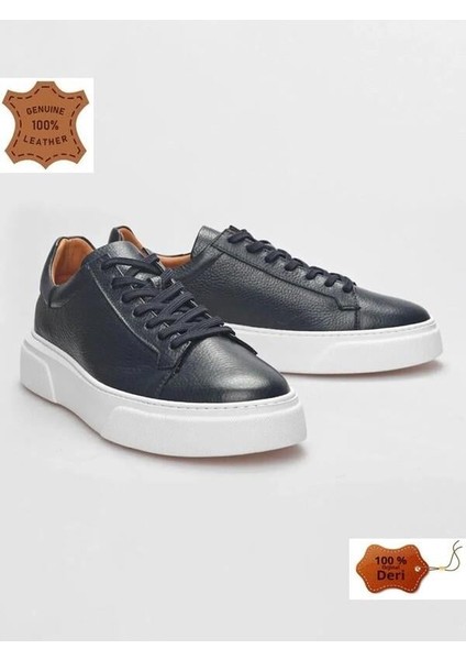 Makras Exclusıve Tommy 777 Lacivert Beyaz Hakiki Deri Erkek Sneaker Ayakkabı fiyatları