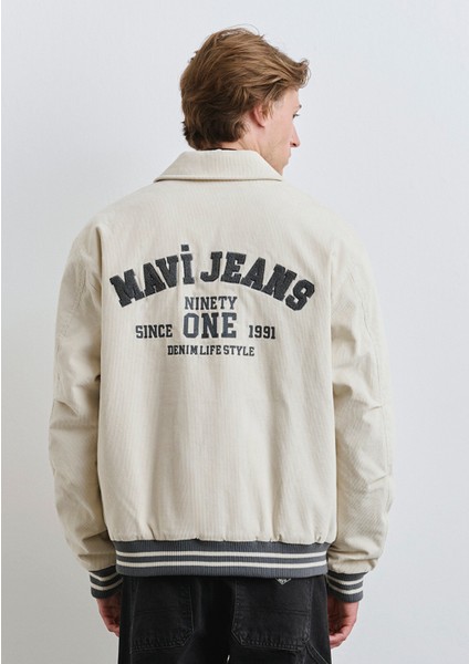 Mavi Jeans Baskılı Ekru Kolej Ceket 0110722-86411 fırsatları