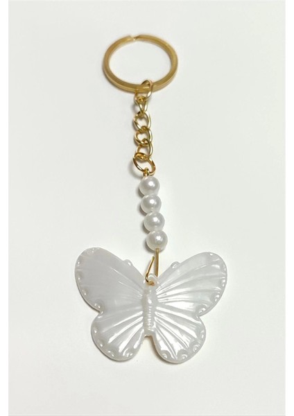 Kelebek Inci Anahtarlık