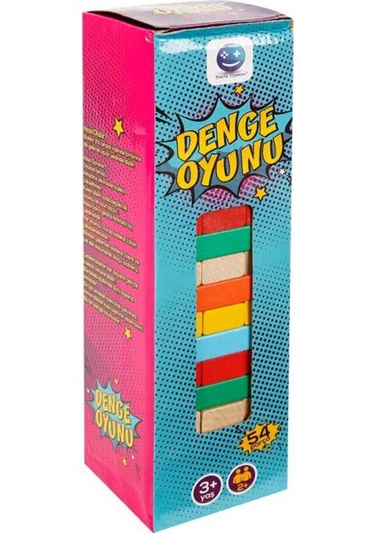 Smile Games Renkli Denge Oyunu 54 Parça - S00002279