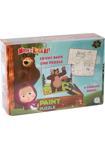 Maşa Koca Ayı Boyamalı Puzzle fiyatları