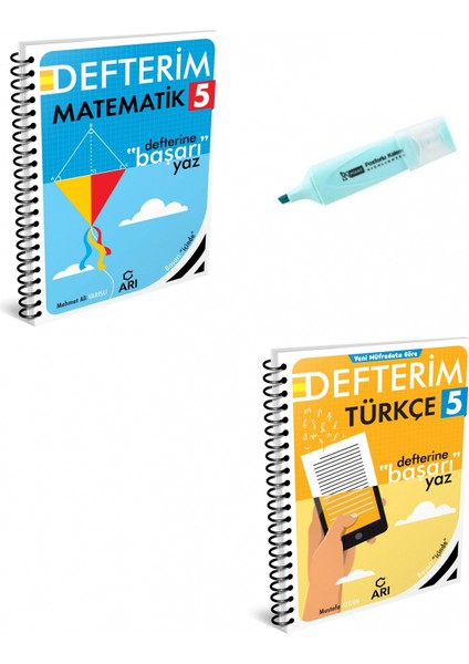 5.sınıf Matematik ve Türkçe Akıllı Defterim (Yeni Müfredat)