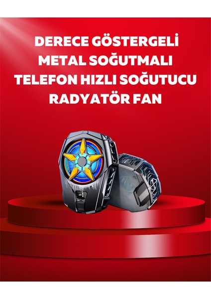Mobil Cihaz Soğutma Radyatörü – Metal+Abs, Type-C Kablolu