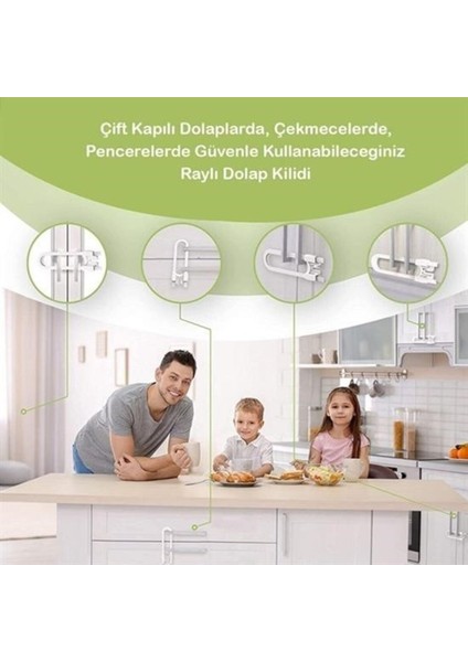 Çocuklar ve Bebekler Için Renkli Çekmece ve Dolap Güvenlik Emniyet Kilidi fırsatları
