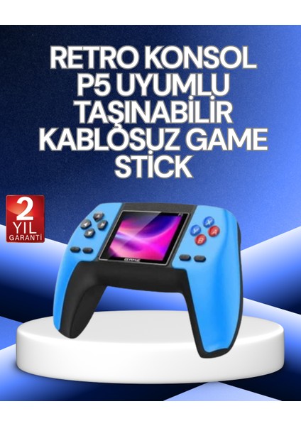 P5 Retro Gamepad | 520 Klasik Oyunlu Mini Oyun Konsolu