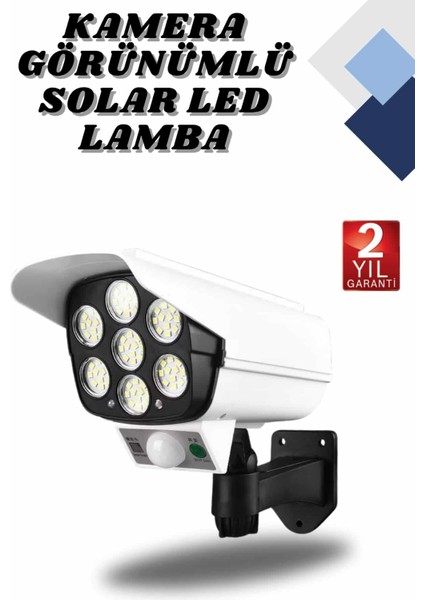 Kamera Görünümlü LED Lamba Dönebilen Bahçe Aydınlatması Duvar Lambası