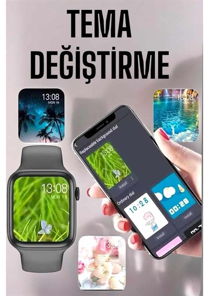 Akıllı Saat Amoled Ekran Yeni Nesil Bluetooth Bağlantılı