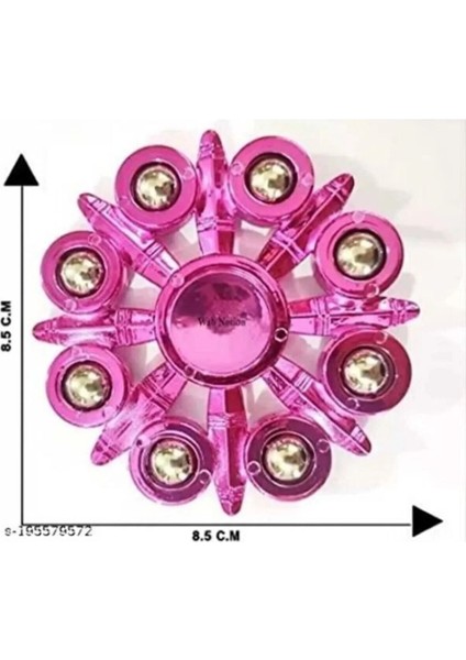 Metal Pembe Stres Çarkı Yüksek Dönüş Gücüne Sahip Bilyeli Rulmanlı 1 Adet