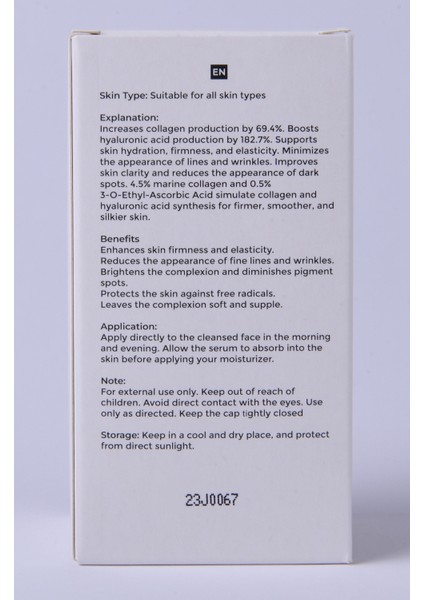 Collagen + Vitamin C Içerikli Hyaluronik Asit Artırıcı Serum (30ML) modelleri