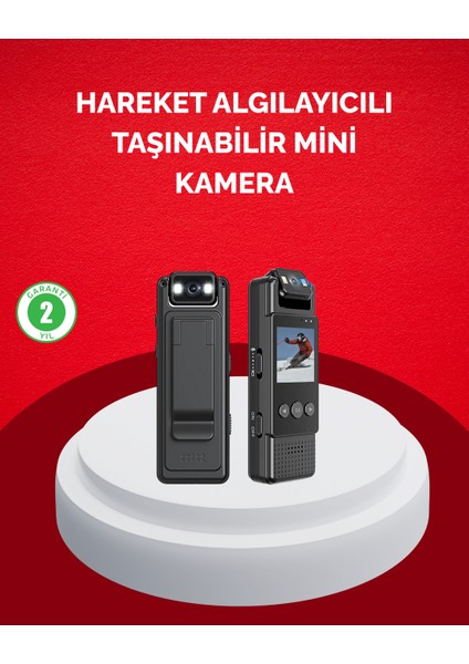 Mini Kamera 1080P Full Hd Taşınabilir Güvenlik ve Kayıt Cihazı