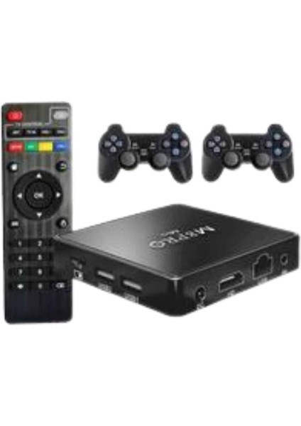 M8 Pro Mini 2.4g 10K Ultra Hd 64 GB Tv Box Android Tv Game Box 2 Adet Oyun Konsolu fiyatları