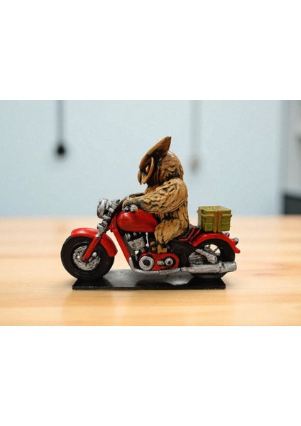 Night Biker (Motorcu) 3D Figür Baykuş - Mysterious Owls - 056 fırsatları