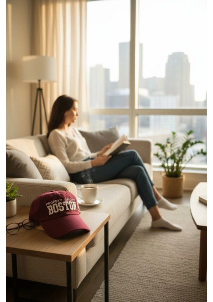 Boston Vintage Bordo Kep Şapka fırsatları