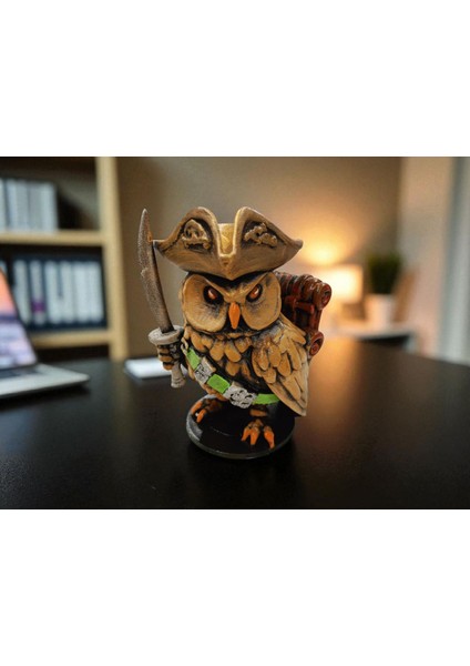 Swashbuckler (Maceracı Korsan) 3D Figür Baykuş - Mysterious Owls - 058