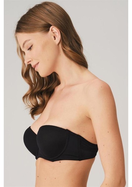 Arias Closet Balenli Destekli Dolgulu Askısız Straplez Günlük Klasik T-Shirt Sütyeni fiyatları