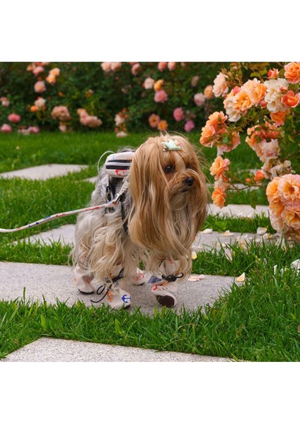 Su Geçirmez Kedi Köpek Ayakkabısı, Rahat ve Şık Beyaz Tasarım