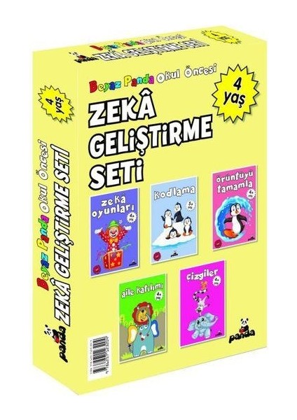 4 Yaş Zeka Geliştirme Seti - 5 Kitap Takım
