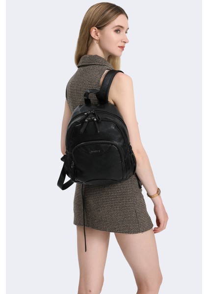 Barcelona Çok Cepli Günlük Orta Boy Kadın Kaliteli Sırt Çantası 1906 Camel fırsatları