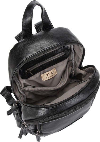 Barcelona Çok Cepli Günlük Orta Boy Kadın Kaliteli Sırt Çantası 1906 Camel indirimleri