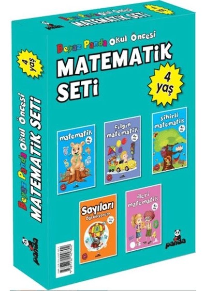 Okul Öncesi 4 Yaş Matematik Seti (5 Kitap)