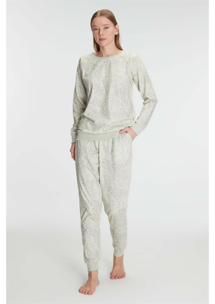 Arias Closet Pamuklu Uzun Kol Kışlık Pijama Takımı