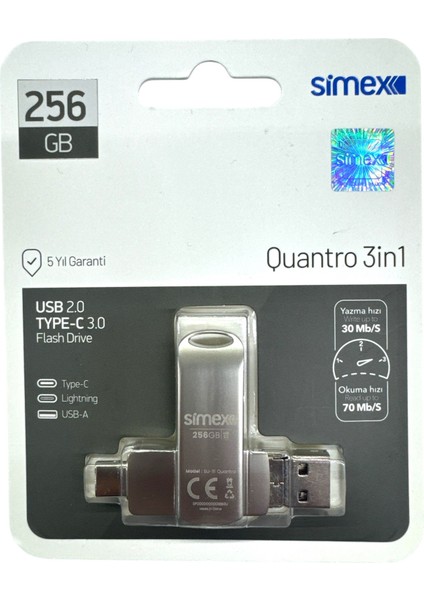 Type C Flash Bellek Xiaomi Redmi Oppo Vivo Samsung Uyumlu 256 GB Otg USB Typec Flash Bellek Disk