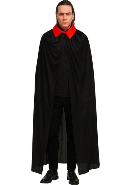 Nessiworld Kırmızı Yakalı Siyah Dracula Pelerin 120 cm fiyatları