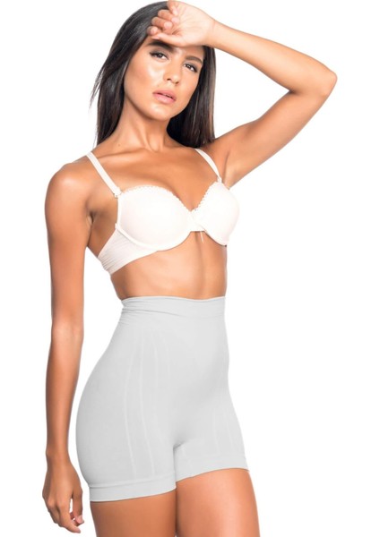 Ekru Mı Emay 7027 Düşük Bel Boxer Korse