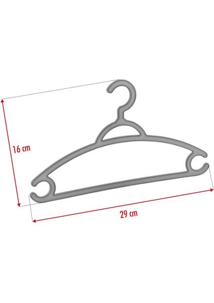 6 Lı Bebek Askısı & Bebek Gardırop Askısı Gri Set modelleri
