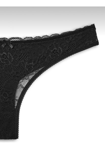 Kadın Dantelli 2'li Tanga Set Külot-Tanga-String indirimleri