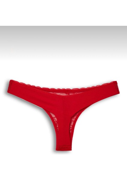 Kadın Dantelli 2'li Tanga Set Külot-Tanga-String