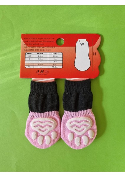 Pembe Sevimli Pati Çorabı, Kaymaz Taban, Örgülü, Evcil Hayvanlar Için Konforlu fiyatları