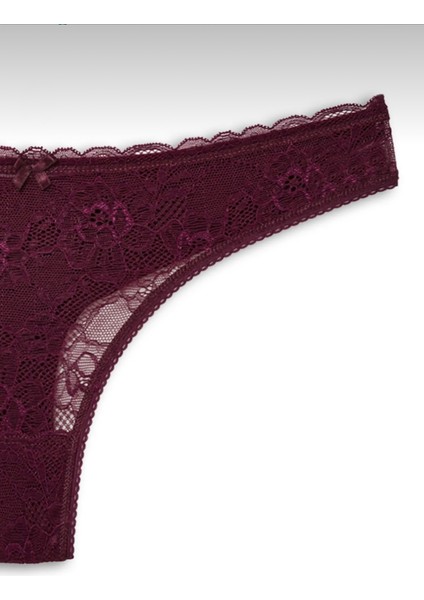 Kadın Dantelli 2'li Tanga Set Külot-Tanga-String indirimleri