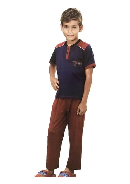 Berrak Erkek Çocuk Kısa Kollu Pijama Takım 361