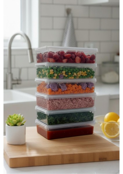 6 Lı Kapaklı Derin Saklama Kabı Buzdolabı Düzenleyici 1.5 Lt fiyatları