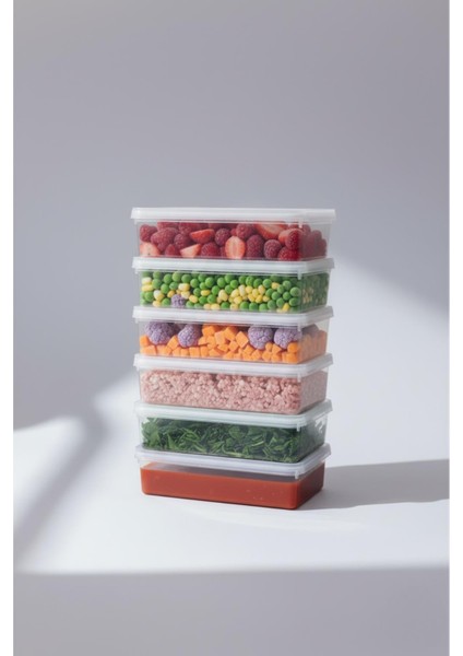 6 Lı Kapaklı Derin Saklama Kabı Buzdolabı Düzenleyici 1.5 Lt modelleri