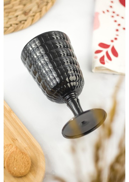 Allegra Siyah Kadeh Bardak - 450 ml Tekli Akrilik Malzeme - Cam Değildir Kırılmaya Dayanıklı modelleri