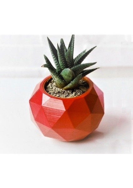 Geometrik Köşeli Saksı Mumluk Silikon Kalıp K-610, Polyester Alçı Taş Tozu Kalıbı