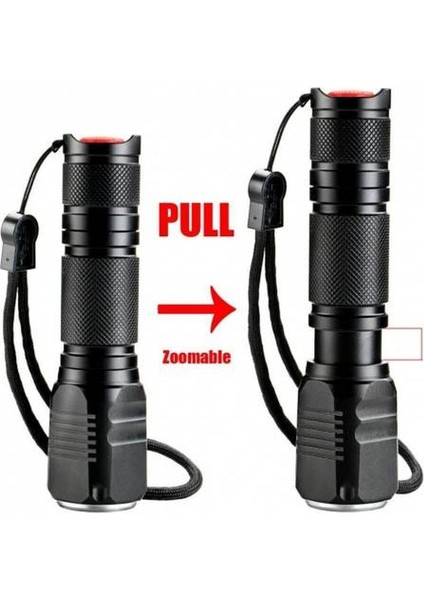 F.b.ı F-82 T6 LED Zoomlu 2000 Lm Yüksek Işık Şarjlı El Feneri fiyatları