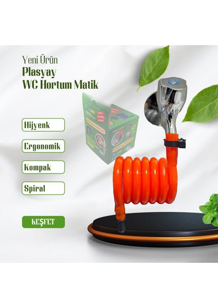 Spiral Wc Hortum Matik Seti 97 cm Yeni Ürün