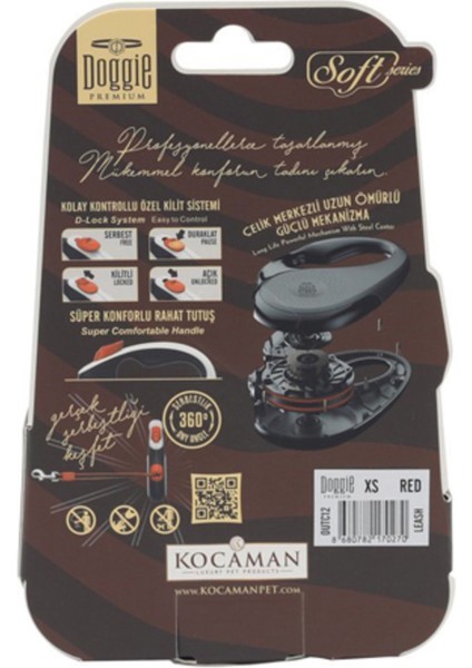 Kırmızı Otomatik Köpek Uzatma Tasması 3mt, Xsmall, 12KG, Dayanıklı ve Kullanışlı. modelleri