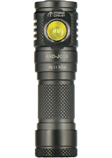 AND-JC10 LED Fener, Unisex, Siyah, Tek Beden
