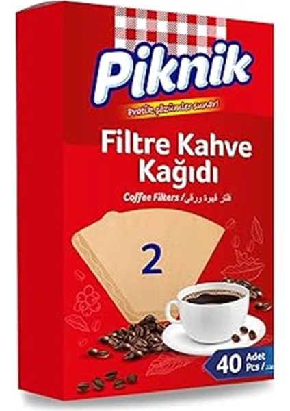 Kahve Filtre Kağidi 40'li No:2
