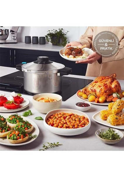Quick And Safe Indüksiyon Tabanlı Düdüklü Tencere Seti 4+6 Lt indirimleri