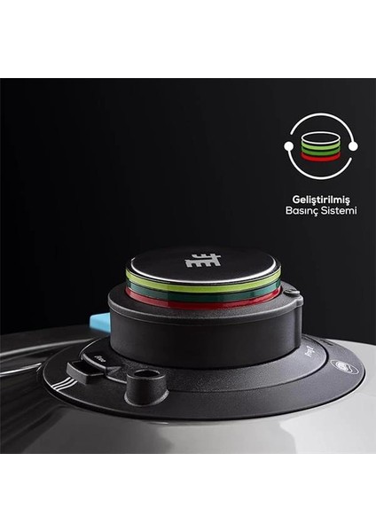 Quick And Safe Indüksiyon Tabanlı Düdüklü Tencere Seti 4+6 Lt