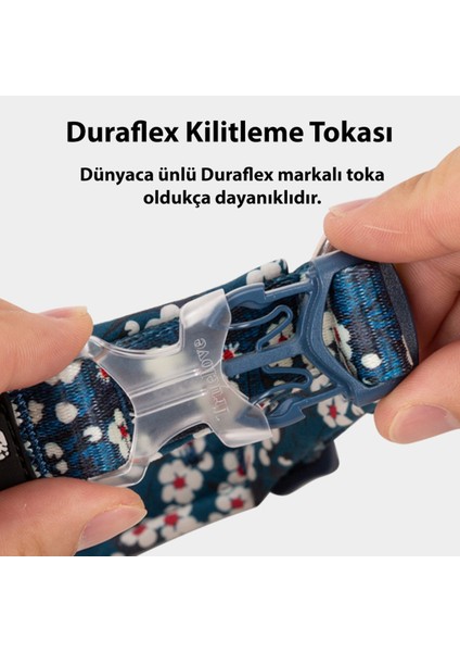 Mavi Kamuflaj Desenli Yumuşak Süngerli Köpek Boyun Tasması indirimleri